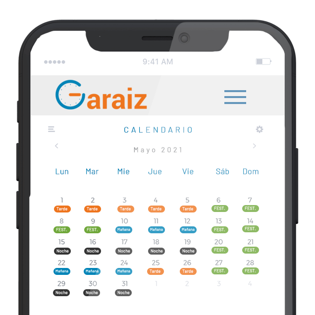 Garaiz AT - App móvil de control horario para empresas de VITSYS